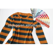 Мода кашемир в полоску ветроуловителя шеи свитер для леди